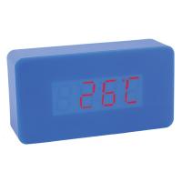 Часы с датой, будильником и  термометром. Время, дата и температура попеременно отображаются на дисплее во время работы часов